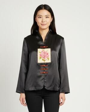 Vintage 2001 Vietnamese jacket Bust 41"CB24" sl 23" Bought 2001 linedPoly/Visc